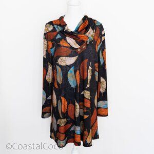 Azalea Tunic Blouse 2XL Top Warm Fall Winter Thanksgiving Holiday Autumn Stretch